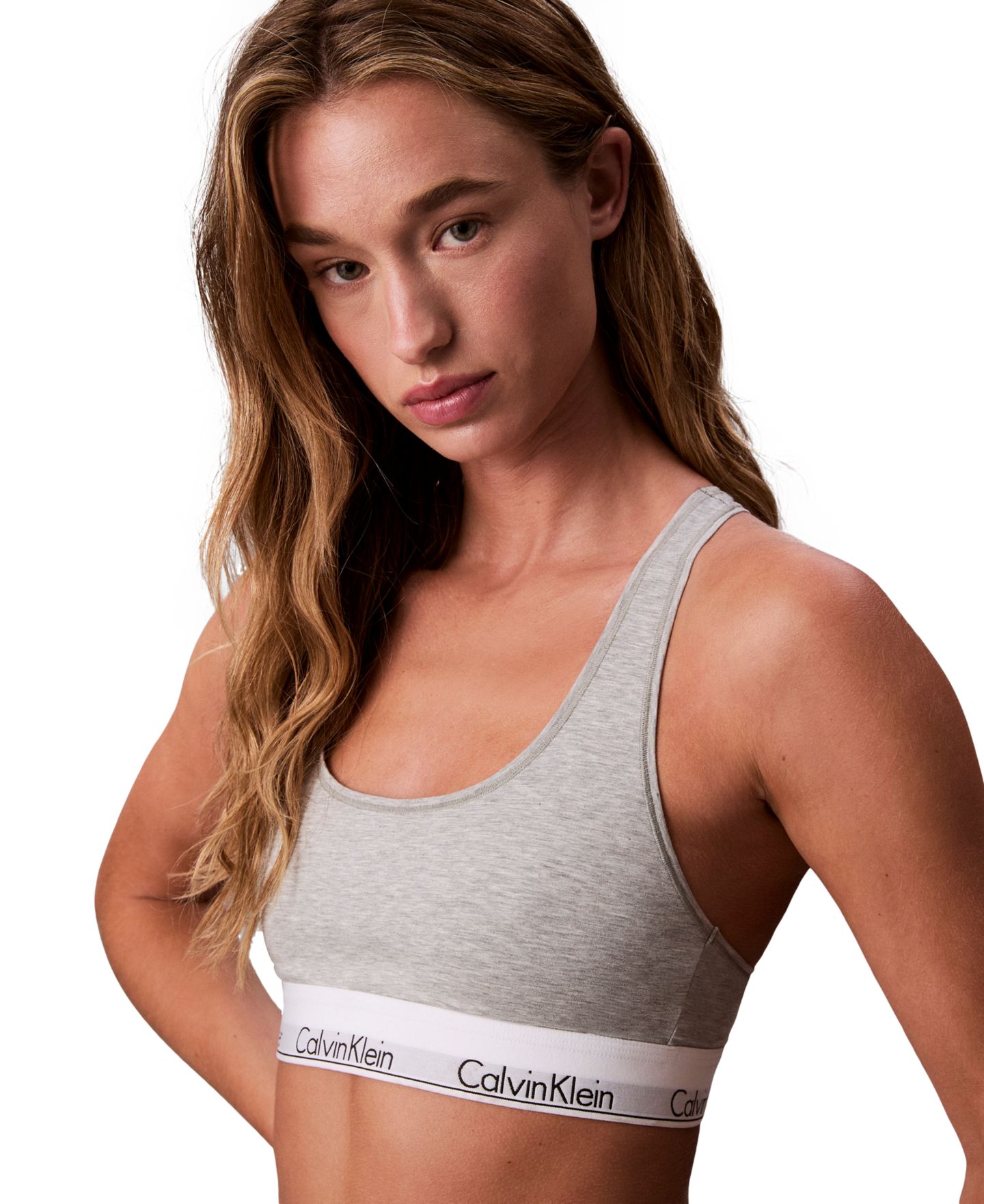 Бралетт Icon, мягкая чашка, борцовская спина, хлопок — Calvin Klein, цвет: Чёрный — фото 12