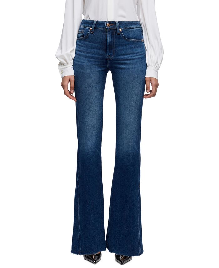 7 For All Mankind Womens The Leggy Bootcut Mid Rise Jeans
