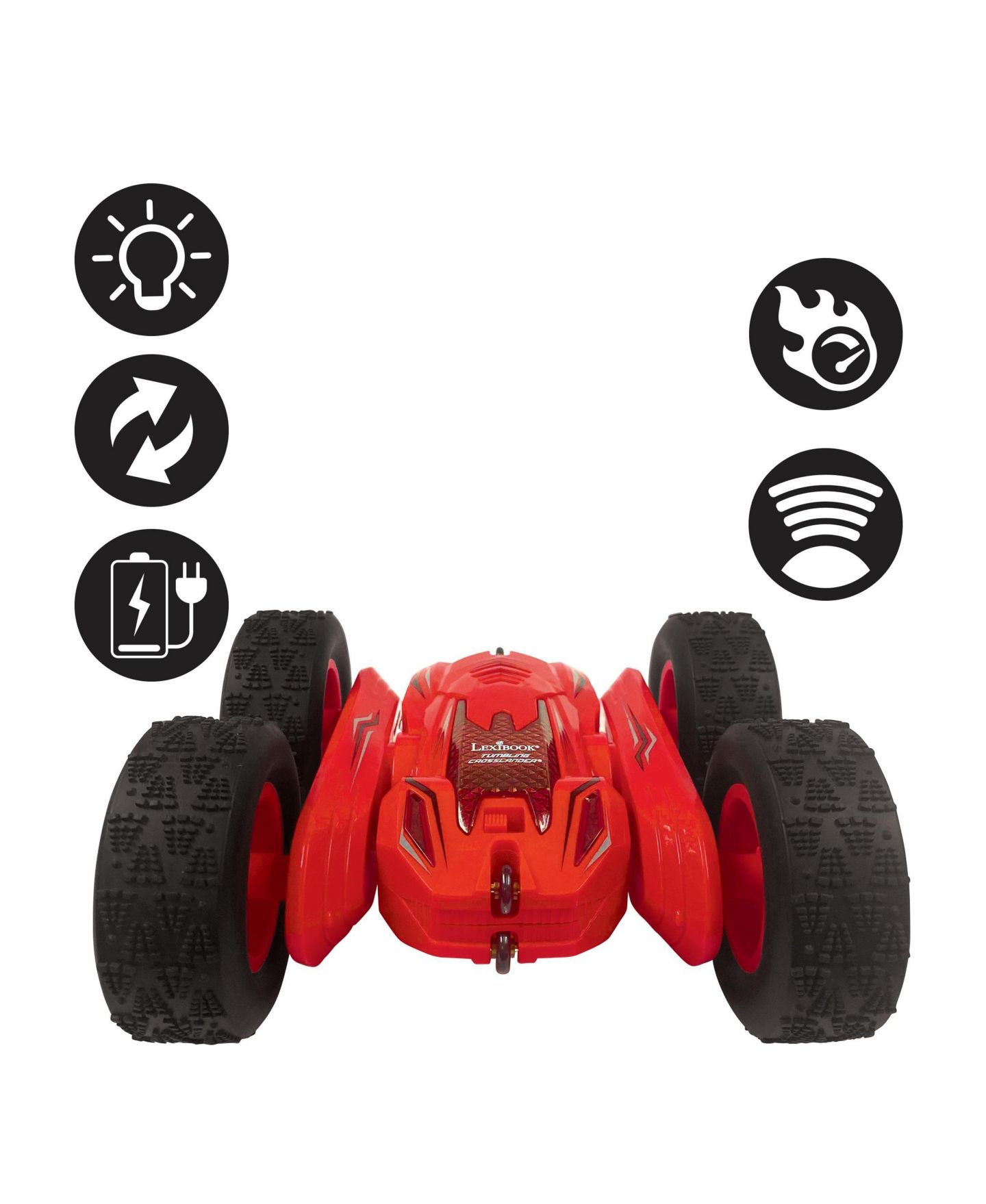 Детская игрушка Lexibook Vertical Crosslander All-Terrain Stunt RC Car RC55, цвет: Красный — фото 2