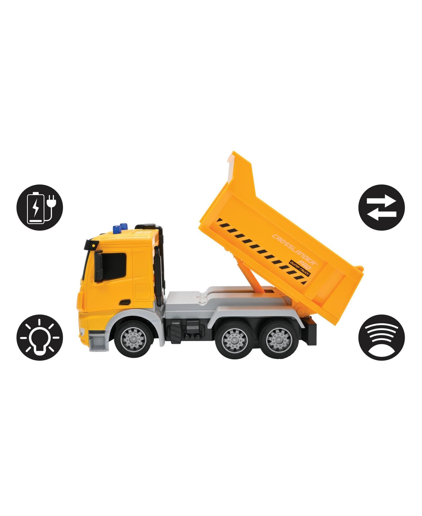 Детская игрушка Lexibook Crosslander Pro Light-Effects Remote-Controlled Dump Truck — фото 2