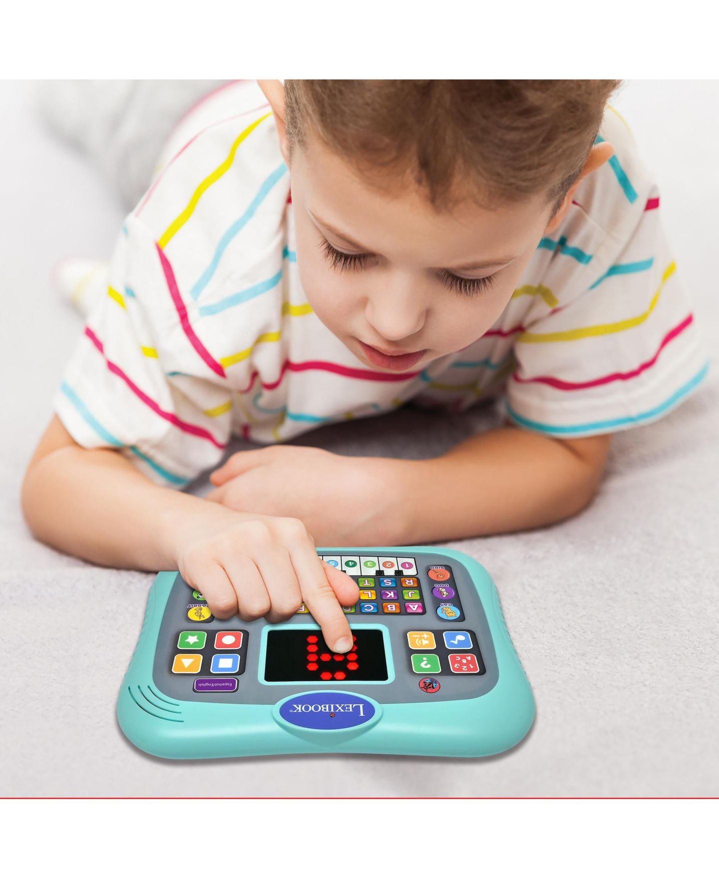 Детская игрушка Lexibook Bilingual Tablet English/Spanish Alphabet, Numbers and Animals Educational Tablet, от 3 лет, цвет: Синий — фото 4