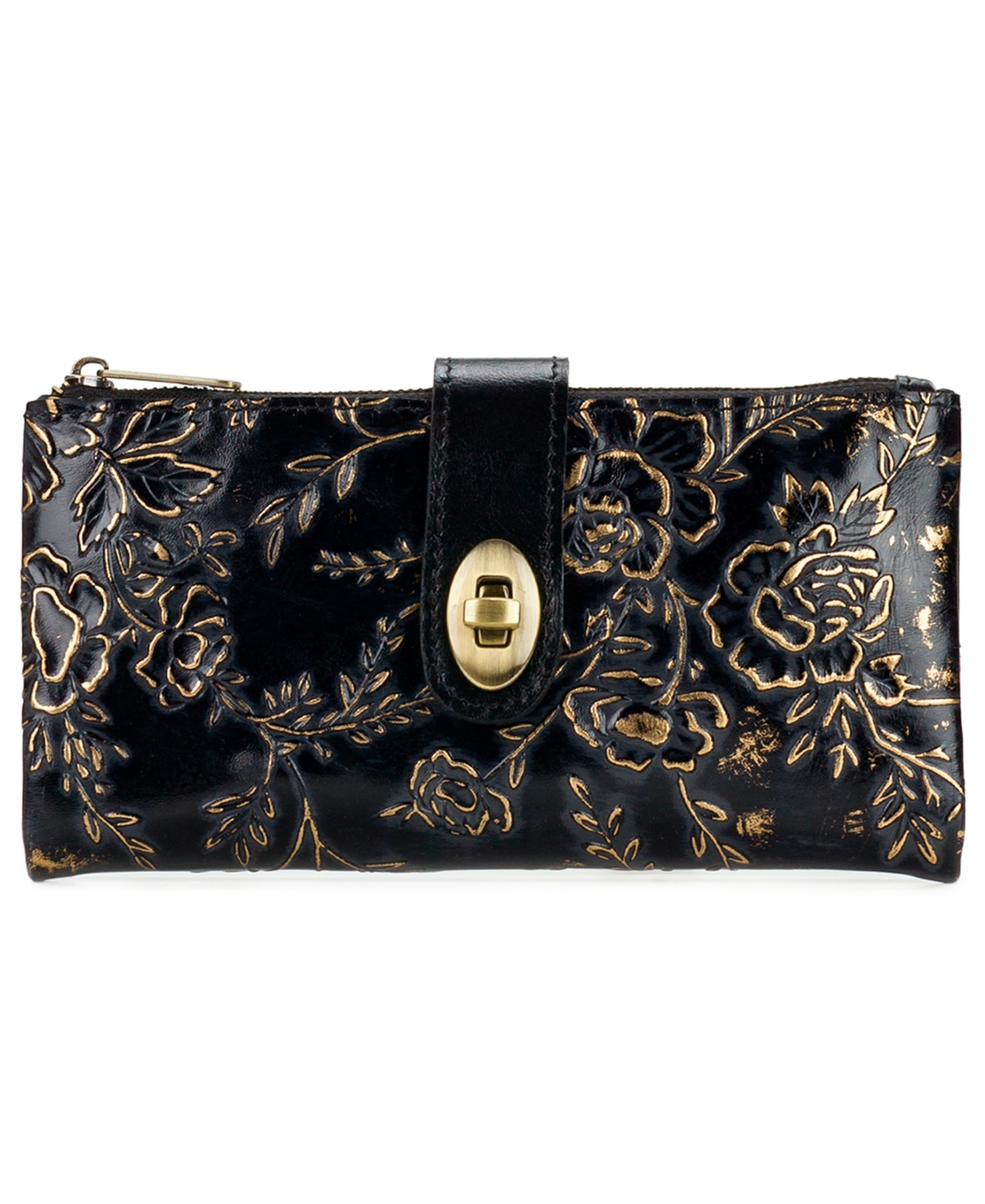 Patricia Nash Annesley Rose Garden Leather Wristlet