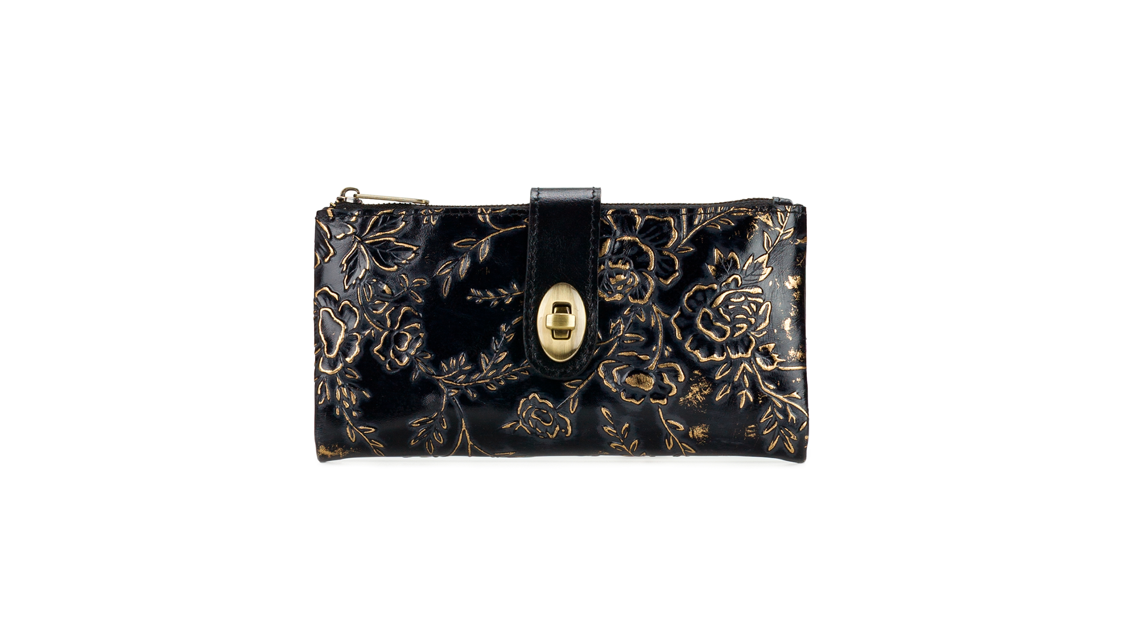 Patricia Nash Annesley Rose Garden Leather Wristlet