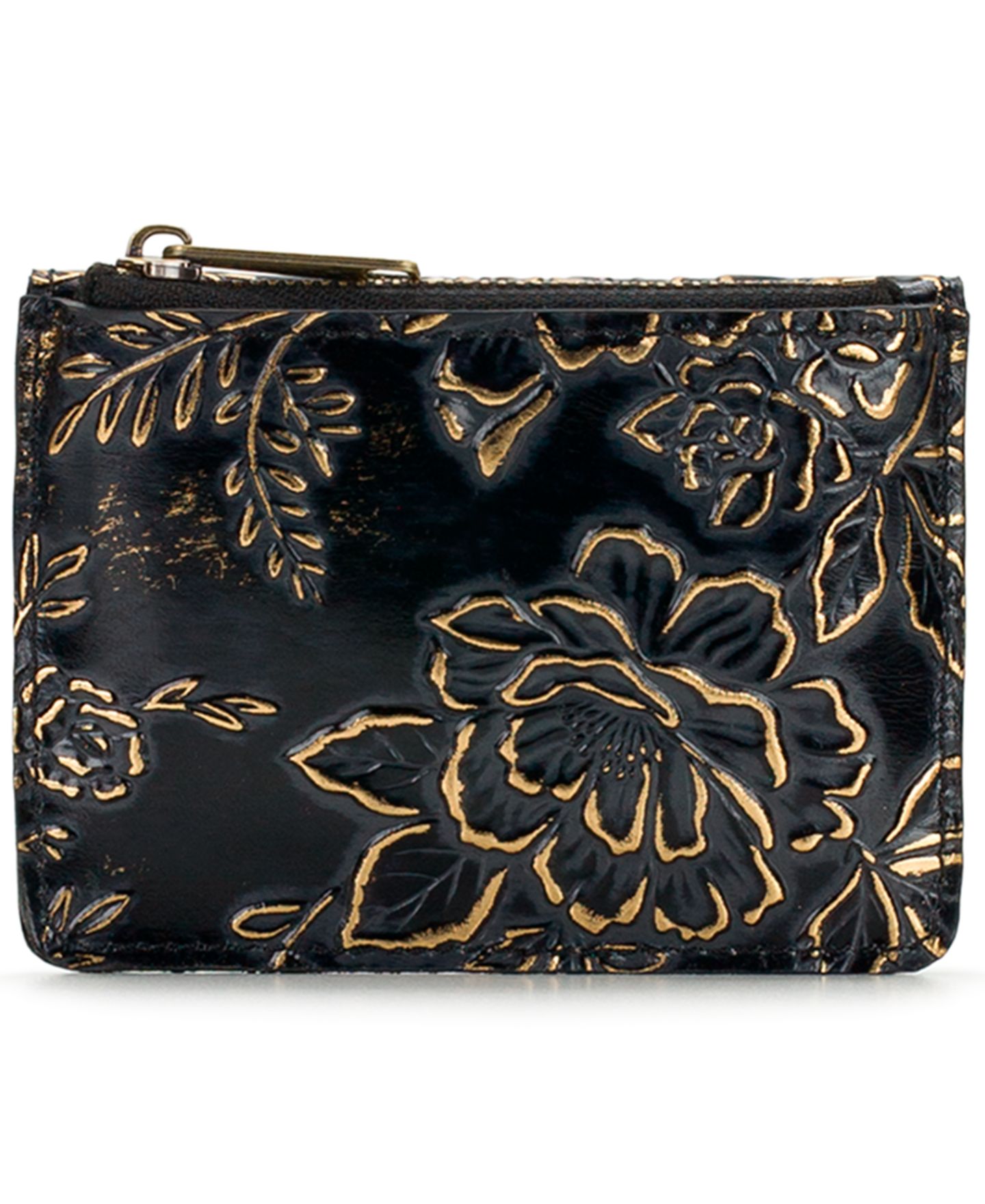 Женский кошелёк Patricia Nash Rose Garden Celeste Leather Bifold Wallet, цвет: Розовый чёрный — фото 2