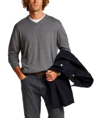 Men's Cashmere Holiday V-Neck Sweater