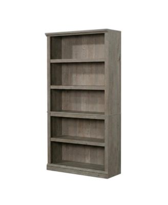Mystic Oak Finish Storage Bookcase with Multiple Shelves and Open Design