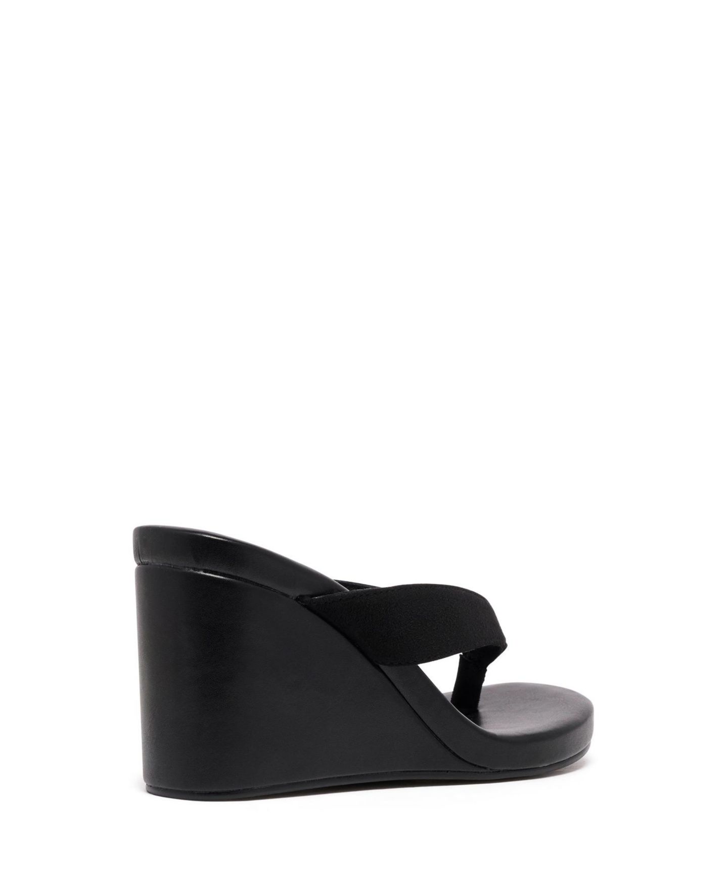 Женские туфли Therapy Australia Ren Round Toe Wedge Thong Heel, цвет: Чёрный — фото 3