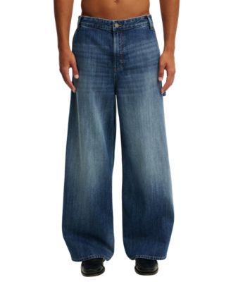 Men's Ultra Baggy Jean Wide-Leg Rigid-Denim Jeans