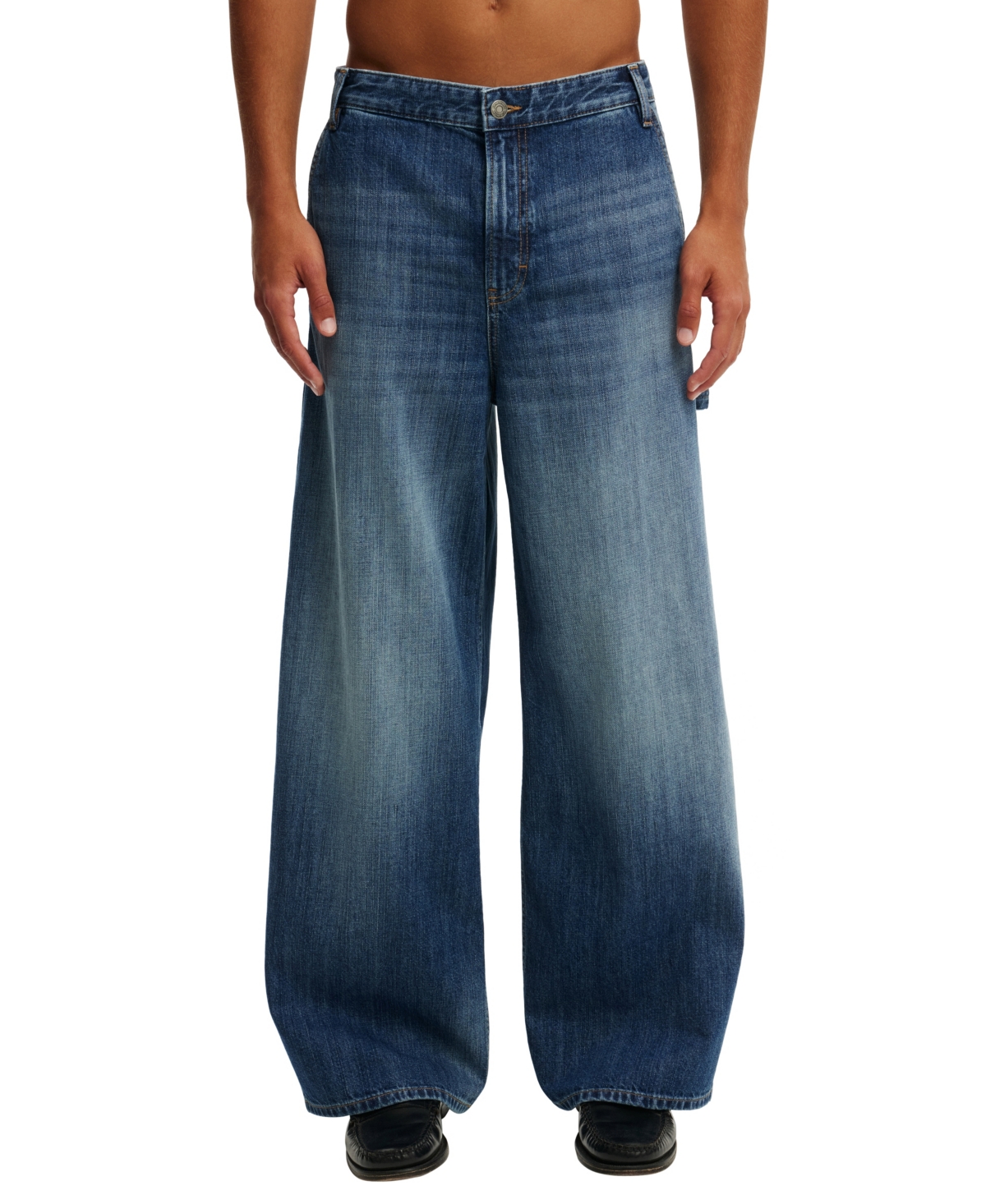 Cotton On Men's Ultra Baggy Jean Wide-Leg Rigid-Denim Jeans