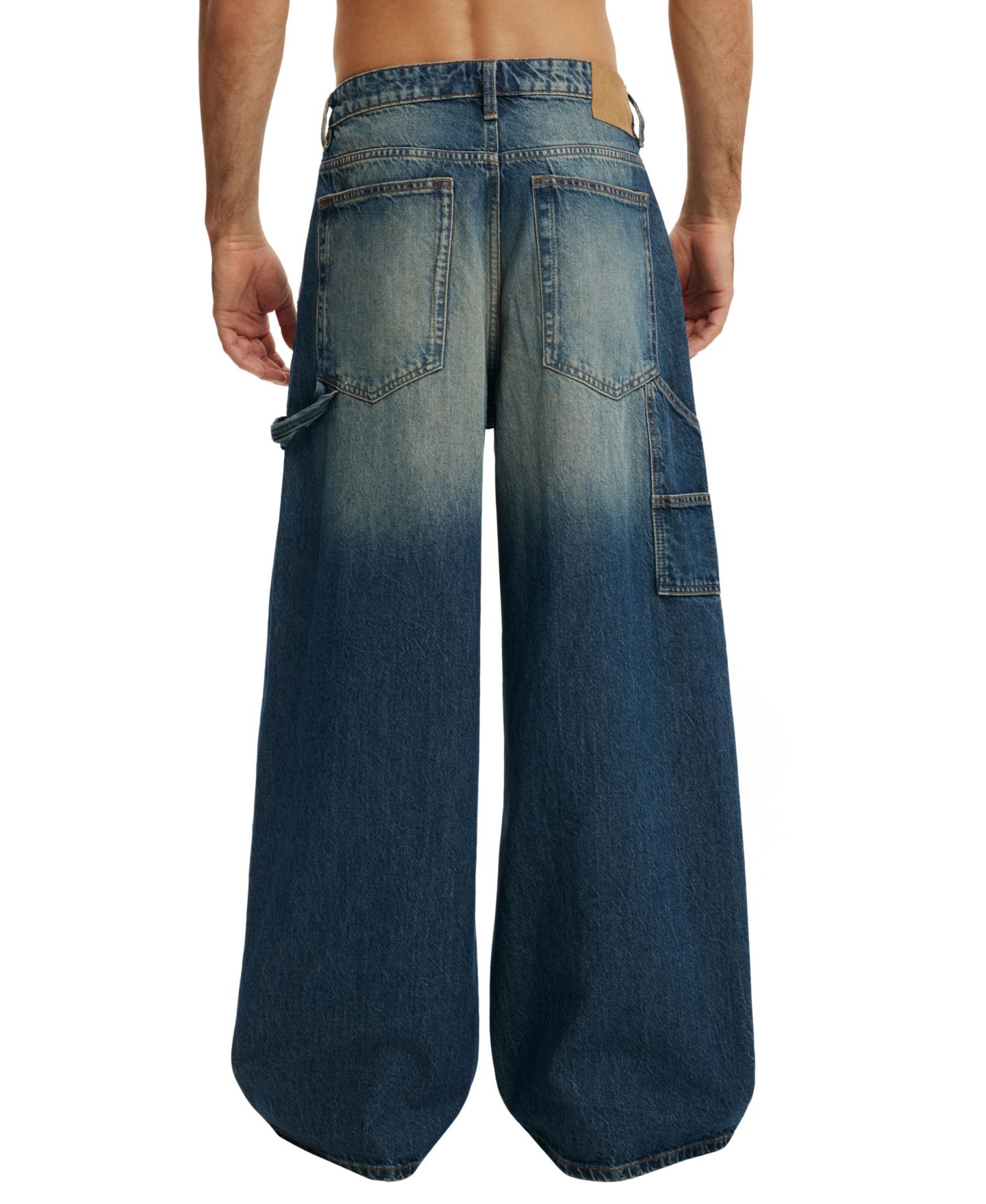 Мужские джинсы COTTON ON Ultra Baggy & Relaxed Fit Wide Leg, цвет: Синий — фото 5