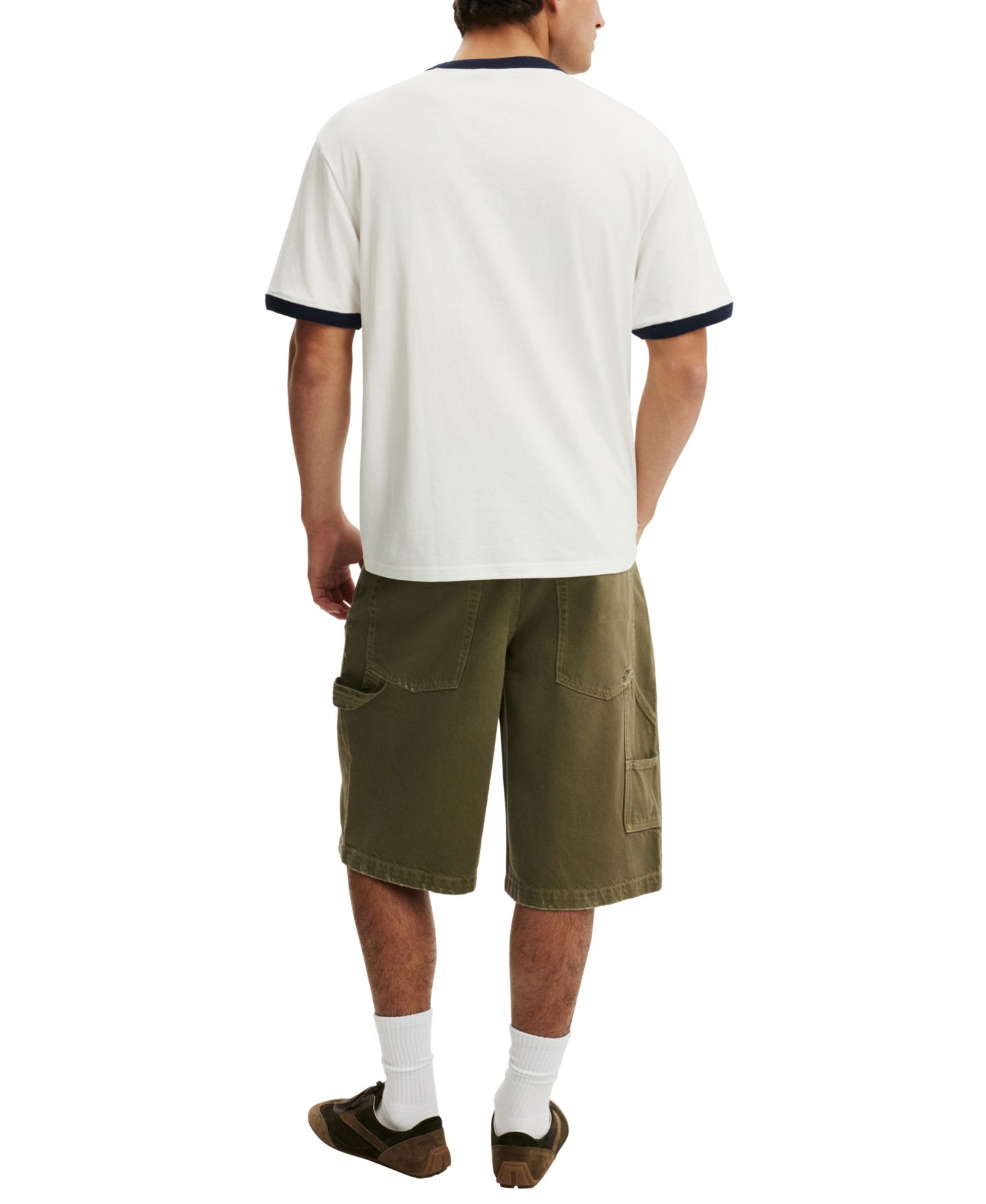 Мужские шорты Cotton On Y2K Super Baggy Jort Shorts, 13" Inseam, цвет: Зелёный — фото 6