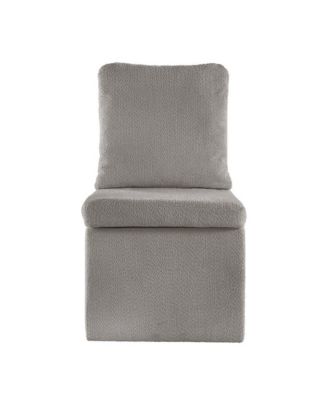 Boucle Dining Chair With Casters