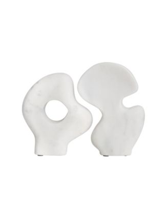 Decorative Abstract Marble Sculptures, Set of 2 Styles
