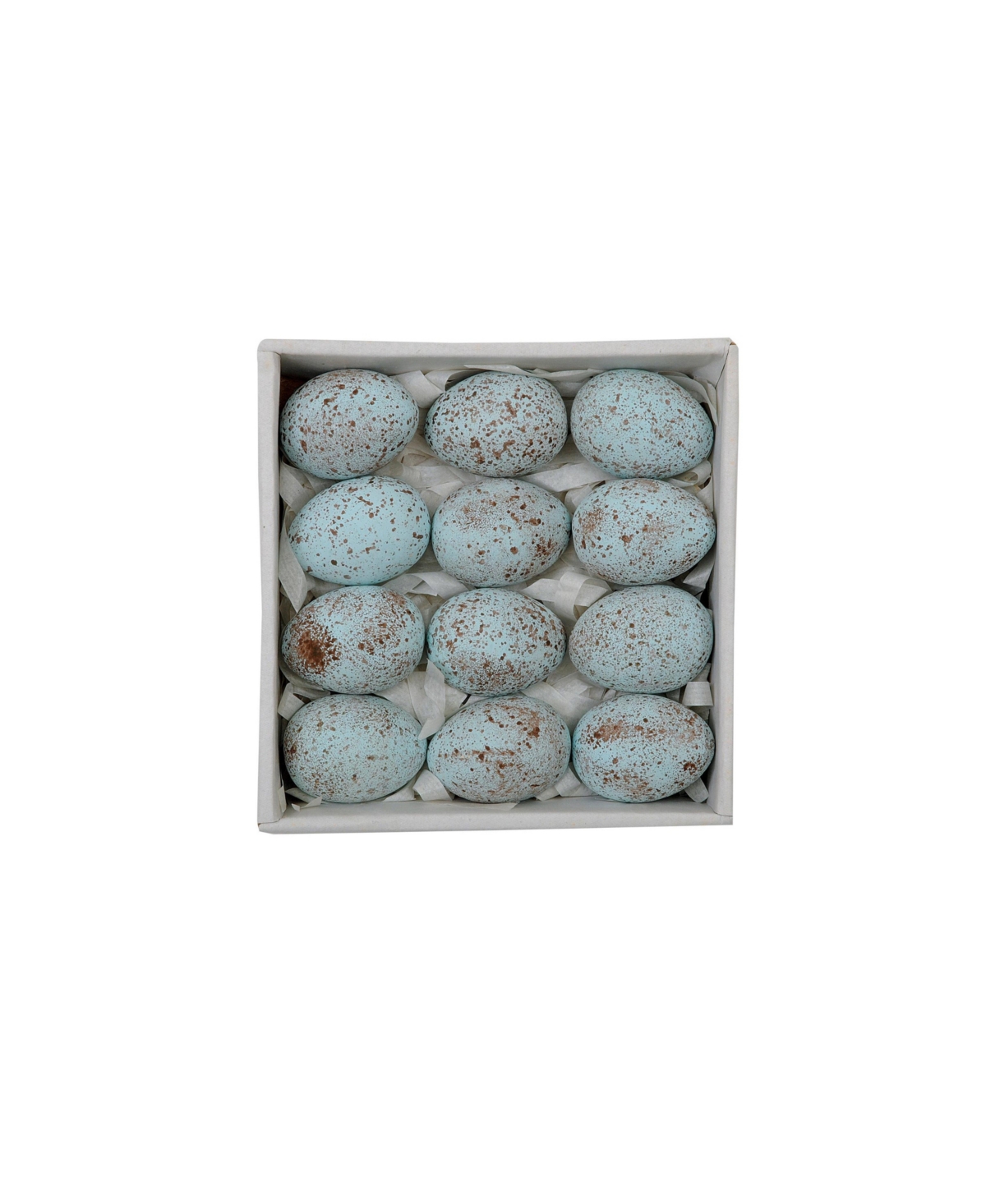 Storied Home Boxed Set of 12 Speckled Ceramic Robin Eggs