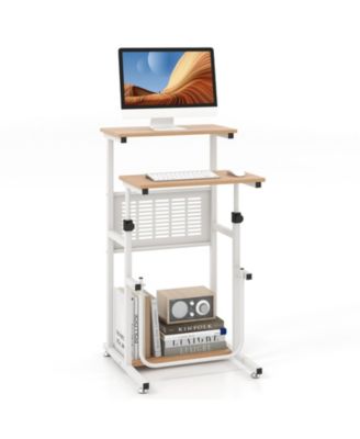 Standing Desk for Small Space Sit Stand Desk with Height Adjustable Desktop