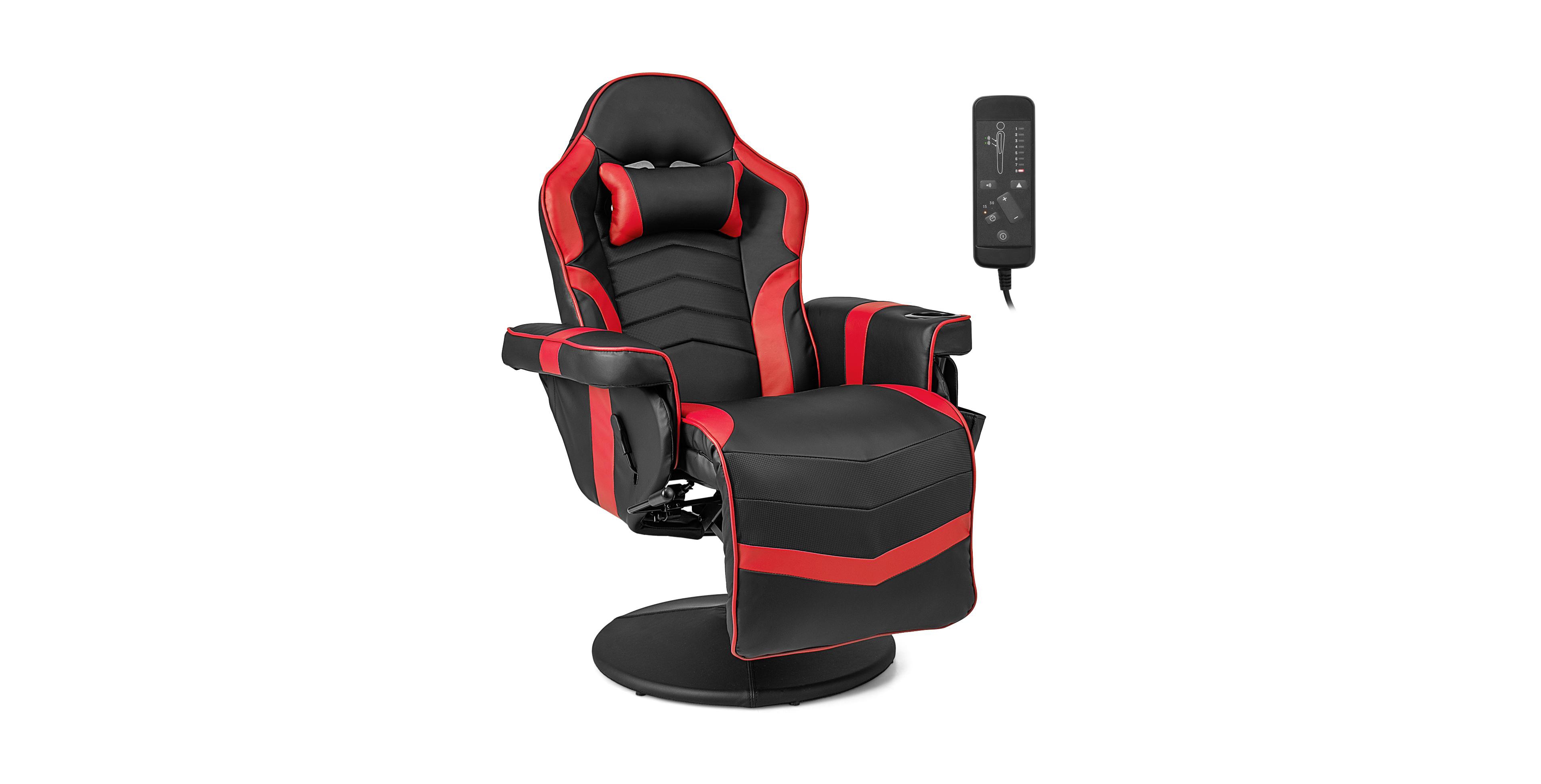 Mecale Massage Video Gaming Recliner Chair with Adjustable Height