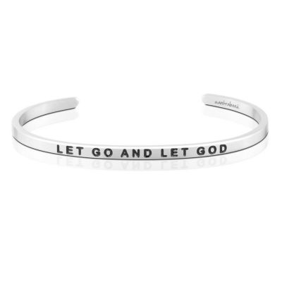 Stainless Steel Adjustable Let Go And Let God Bracelet