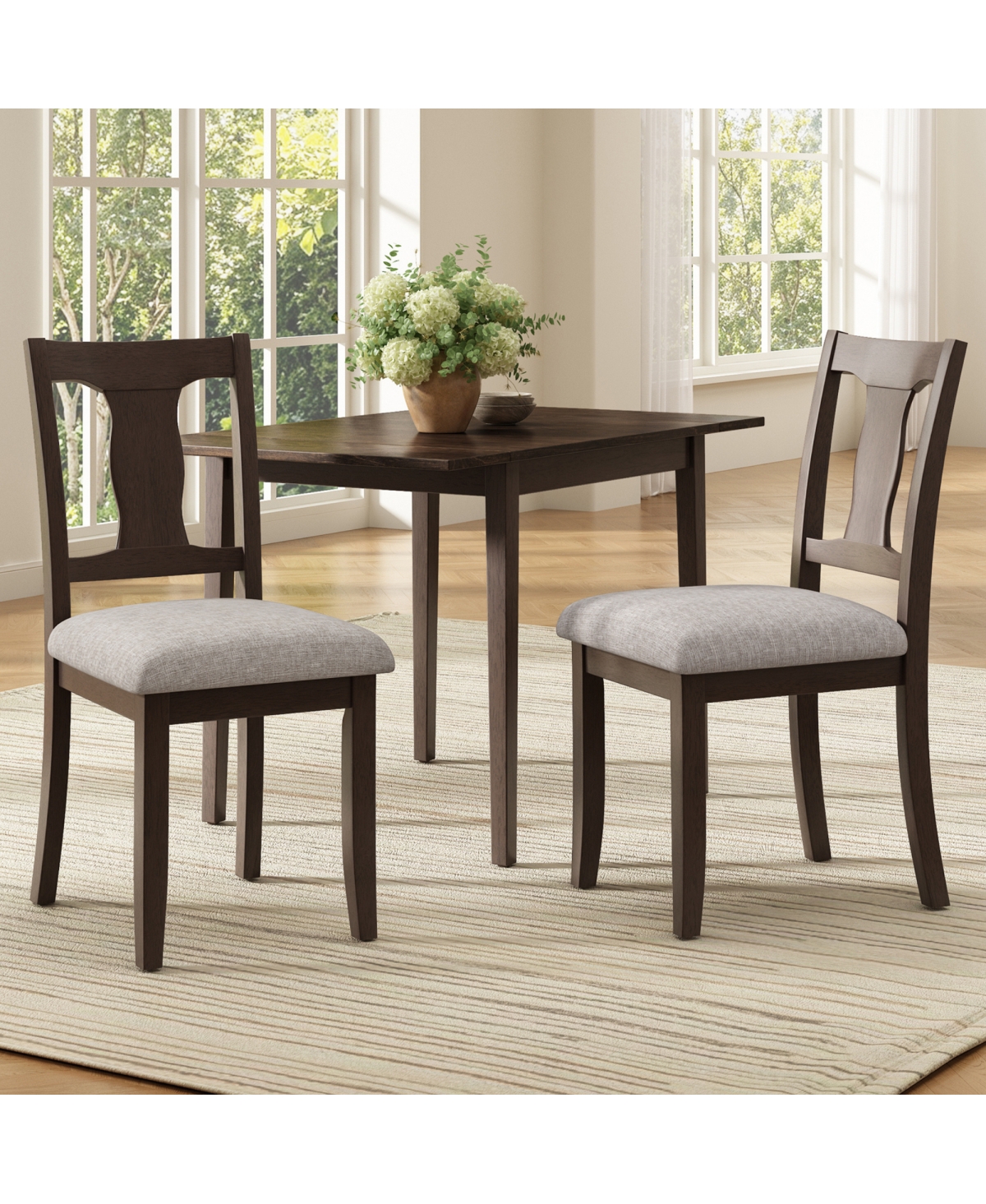 Streamdale Furniture Mid-Century Modern Dining Chairs Set of 2