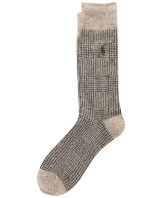 Men's Wool Glen Plaid Socks