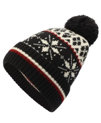 Men's Fair Isle Pom-Pom Beanie