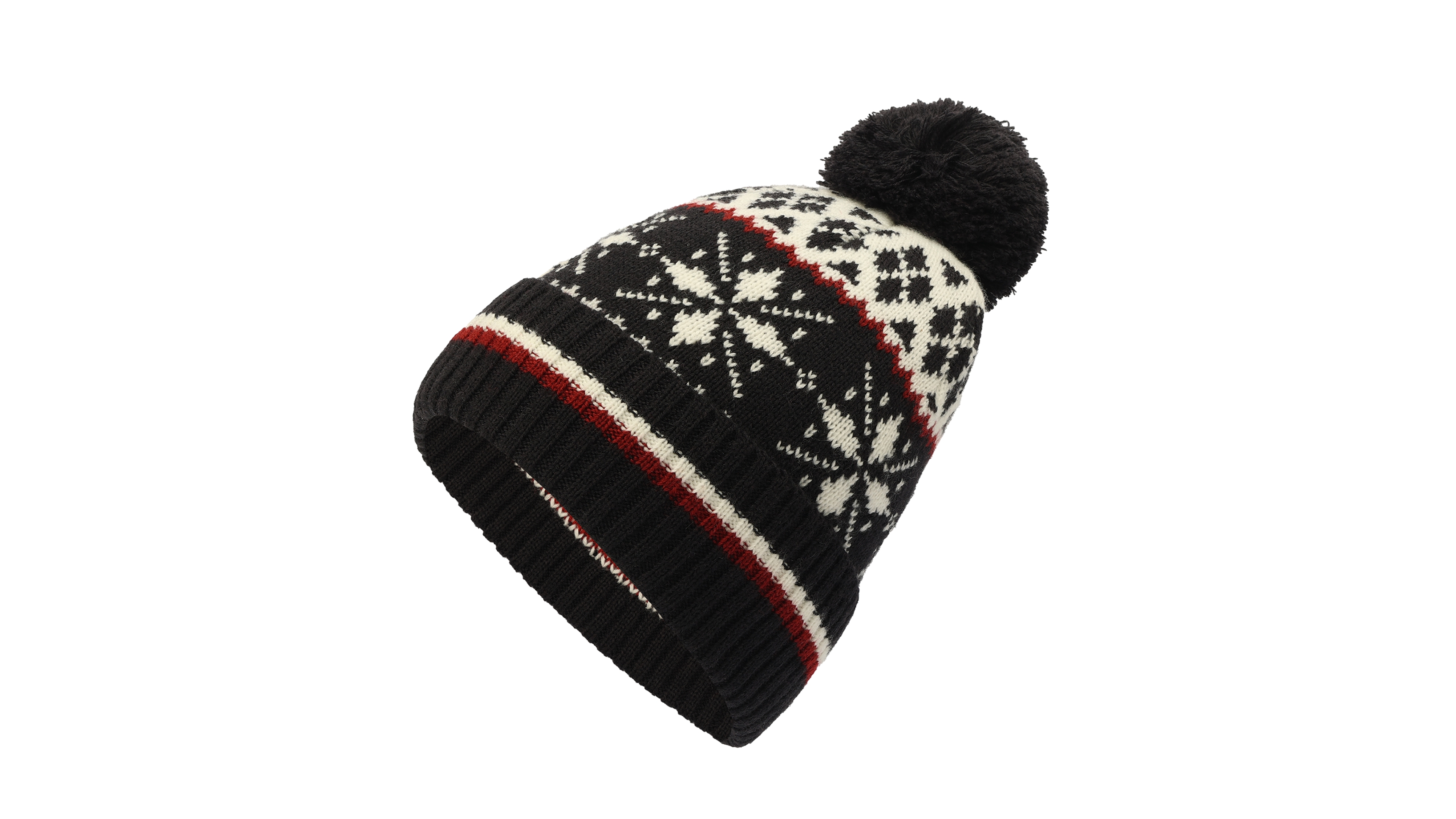 Tommy Hilfiger Men's Fair Isle Pom-Pom Beanie
