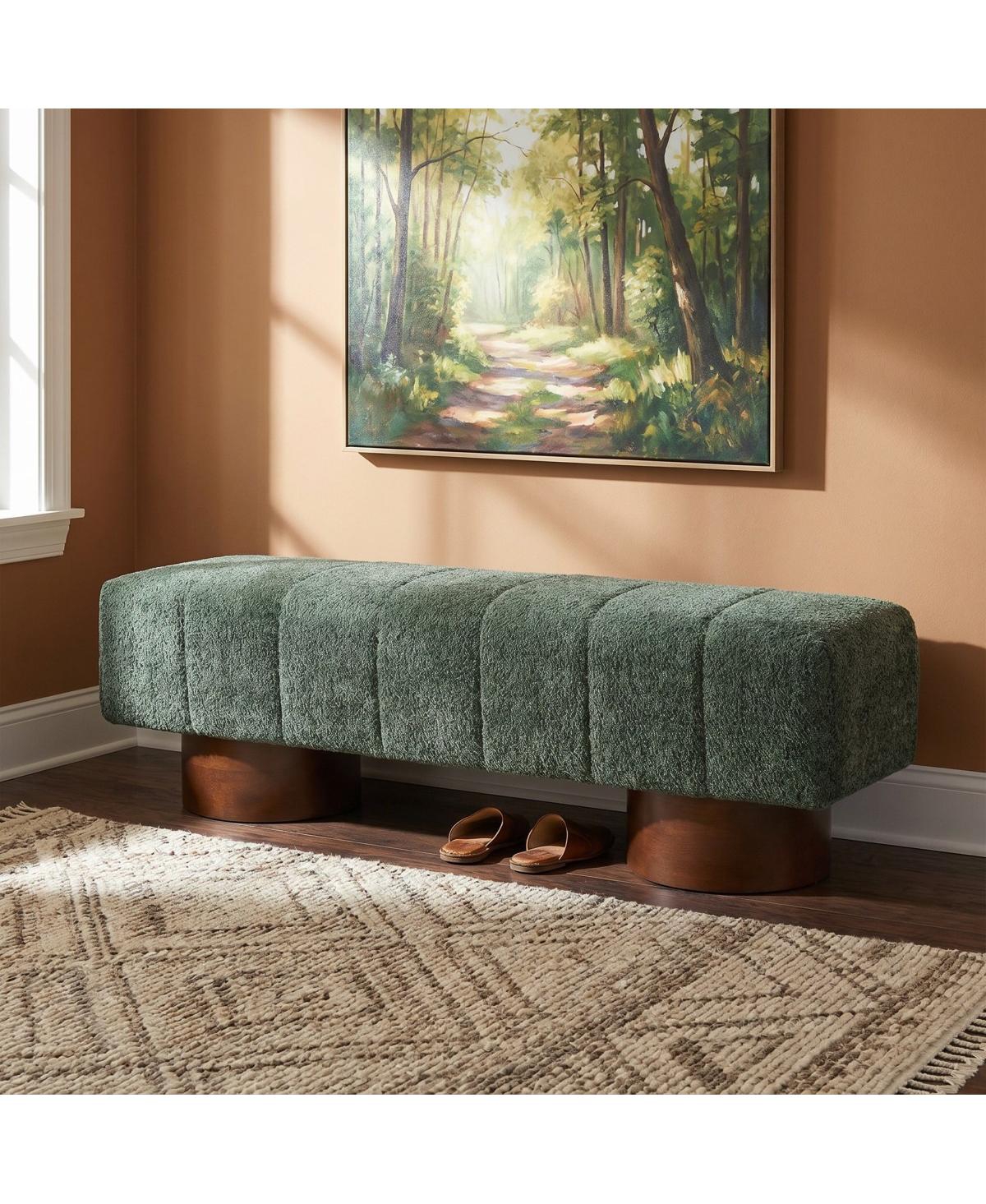 Streamdale Furniture Boucle Upholstered 61" Modern Dining Bench