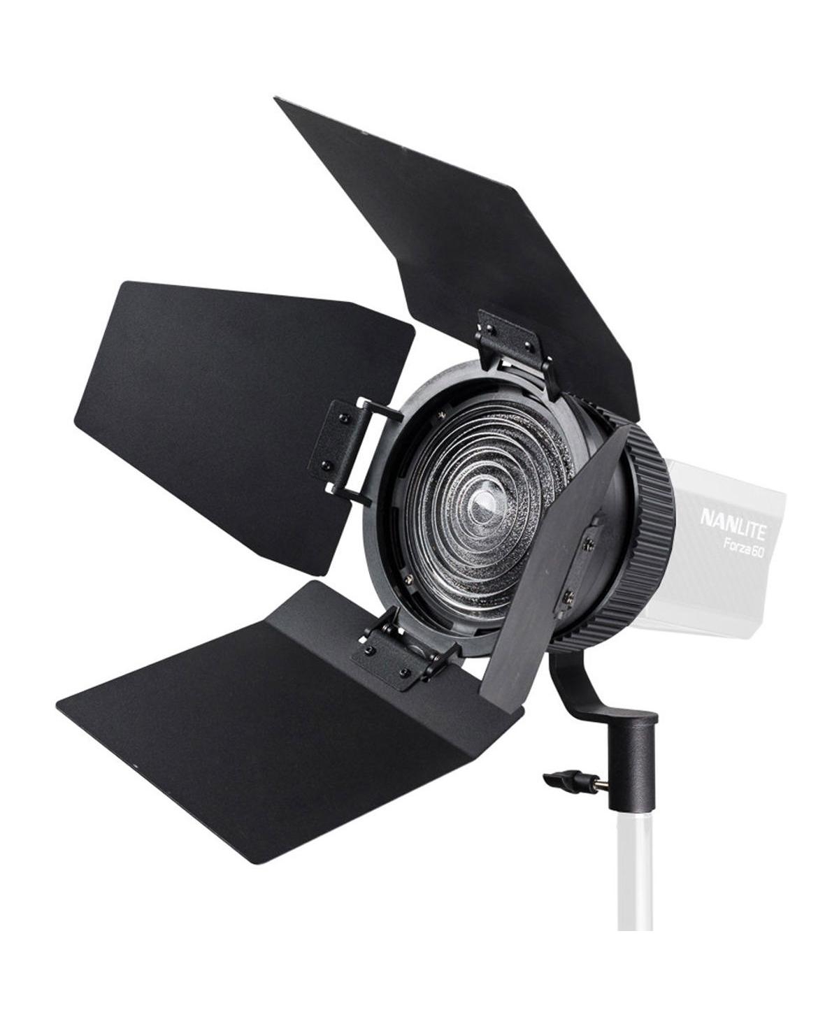 Nanlite Fl-11 Adjustable-Beam Fresnel Lens for Forza 60 - Black