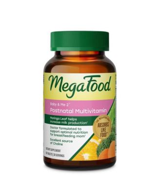 Baby and Me 2 Postnatal Multivitamin with Choline, Methylated Folate and Moringa Leaf, 60 Ct