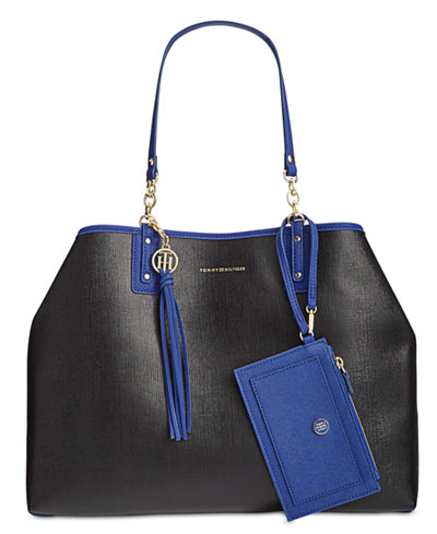 Tommy Hilfiger Reversible Double-Sided Tassel Tote