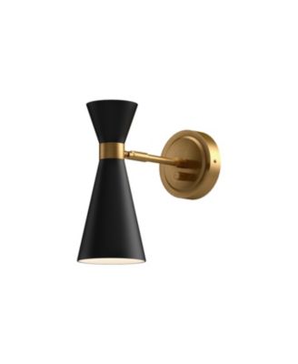 Blake 4-in Aged 1 Light Damp-Rated Wall/Vanity Light