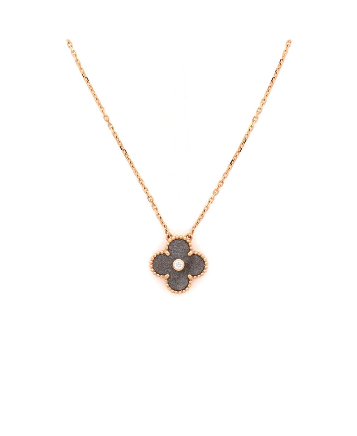 Pre-Owned Van Cleef and Arpels Vintage Alhambra Pendant Necklace - 18k rose gold