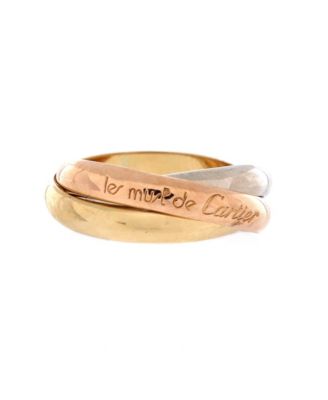 Trinity Ring in 18K Tri-Colored Gold