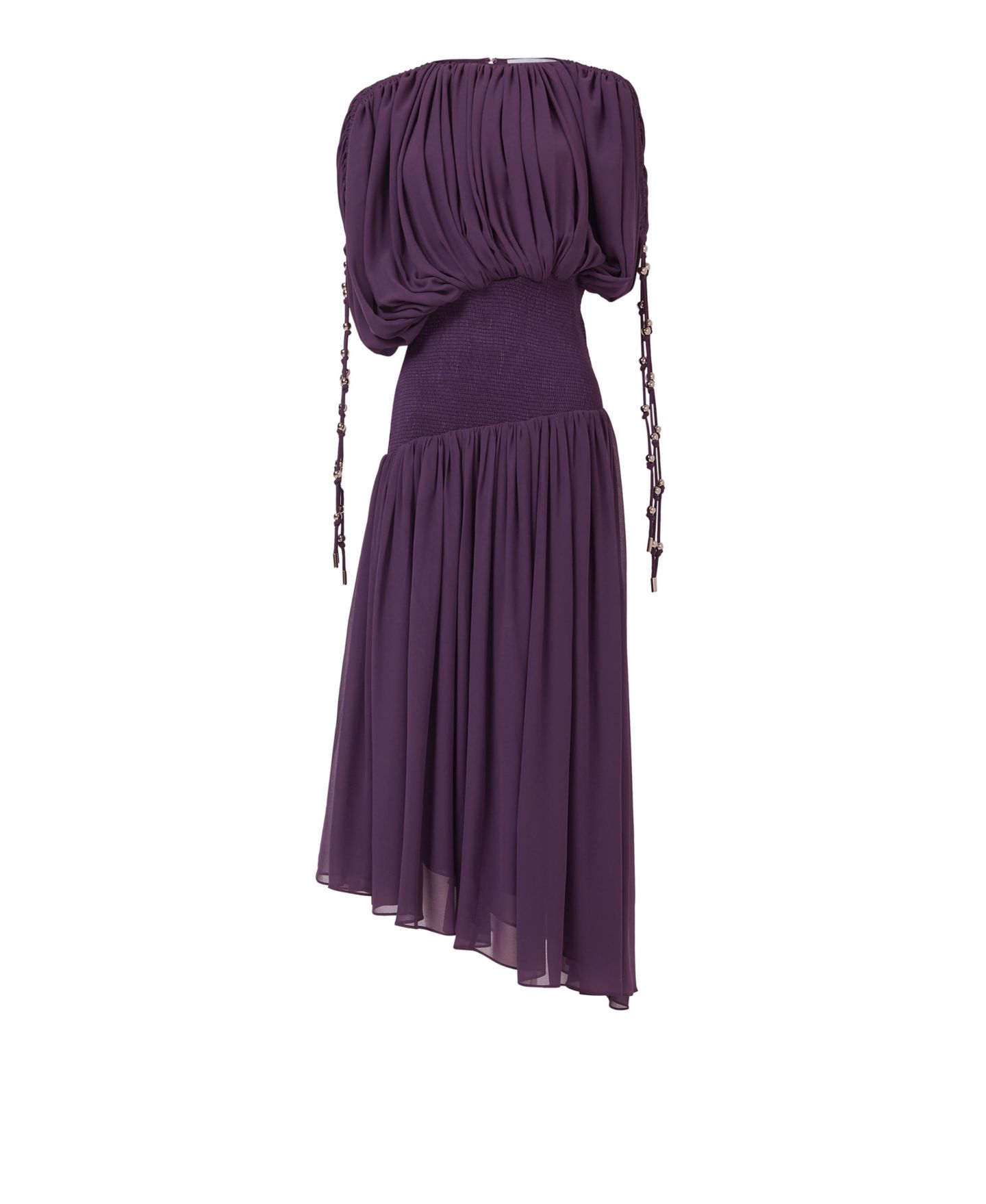 Женское платье Leem Smocked Waist Ruched Sleeve, цвет: Фиолетовый — фото 5