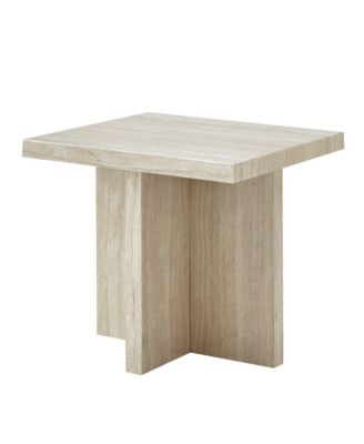 Cavira Modern Faux Marble Living Room Side Table