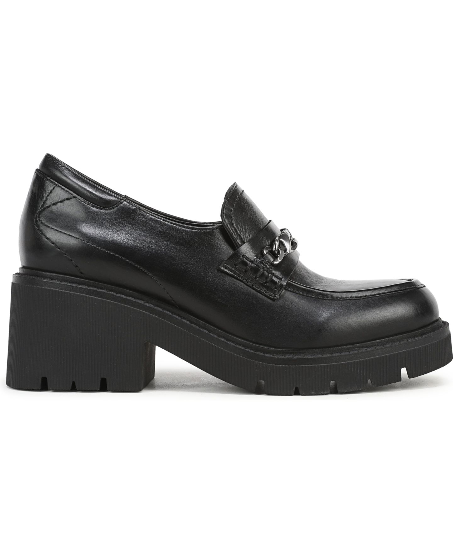 Женские туфли Naturalizer Jolee Platform Lug Sole Slip-On, цвет: Чёрный кожаный — фото 2