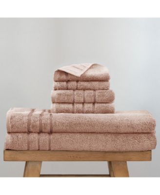 Bath Sheet 2-Piece Set Includes 2 Bath Sheets, 2 Hand Towels and 2 Washcloths