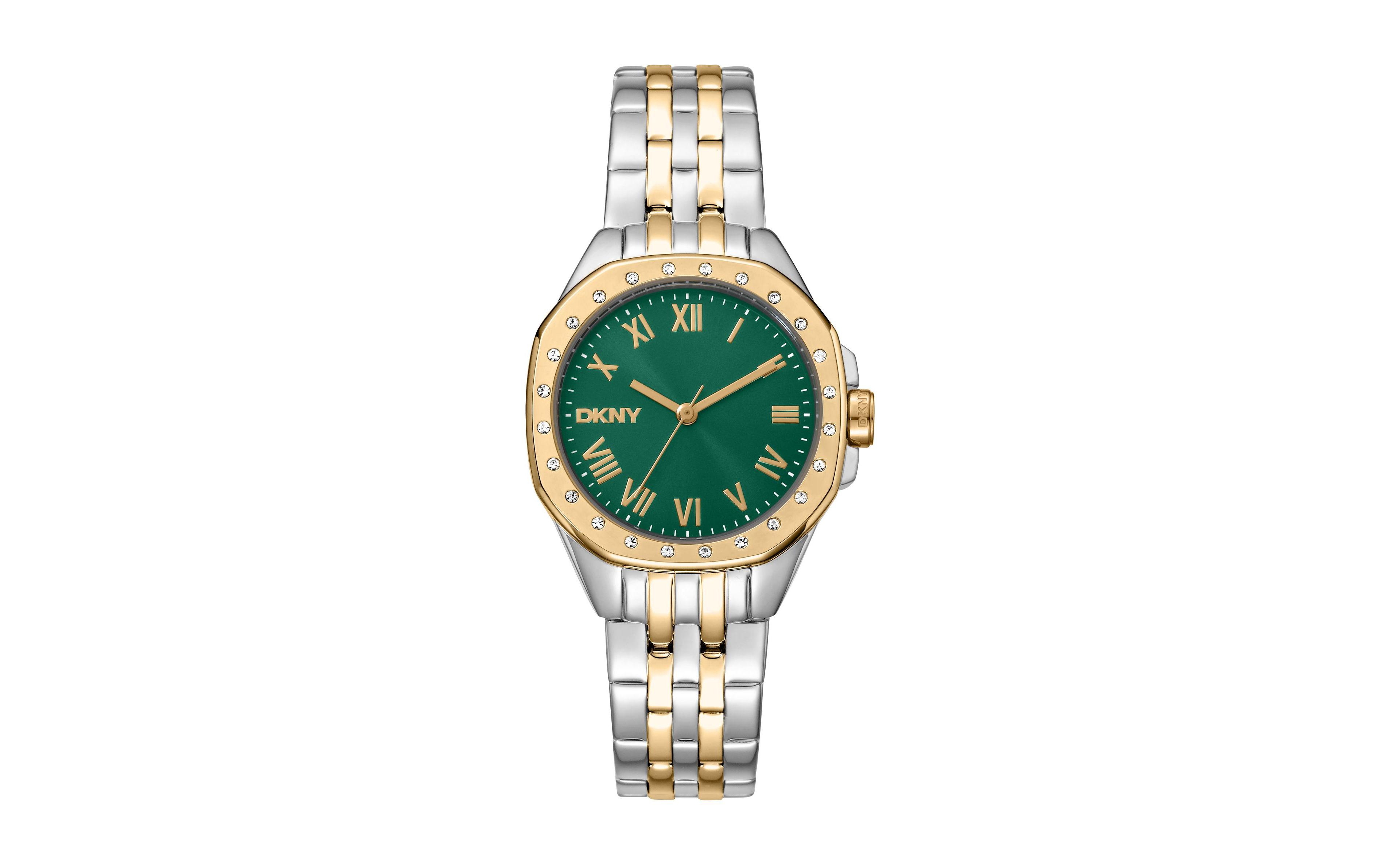 Dkny Women's Quartz Brooklyn Mini Two-Tone Stainless Steel Bracelet Watch, 30mm