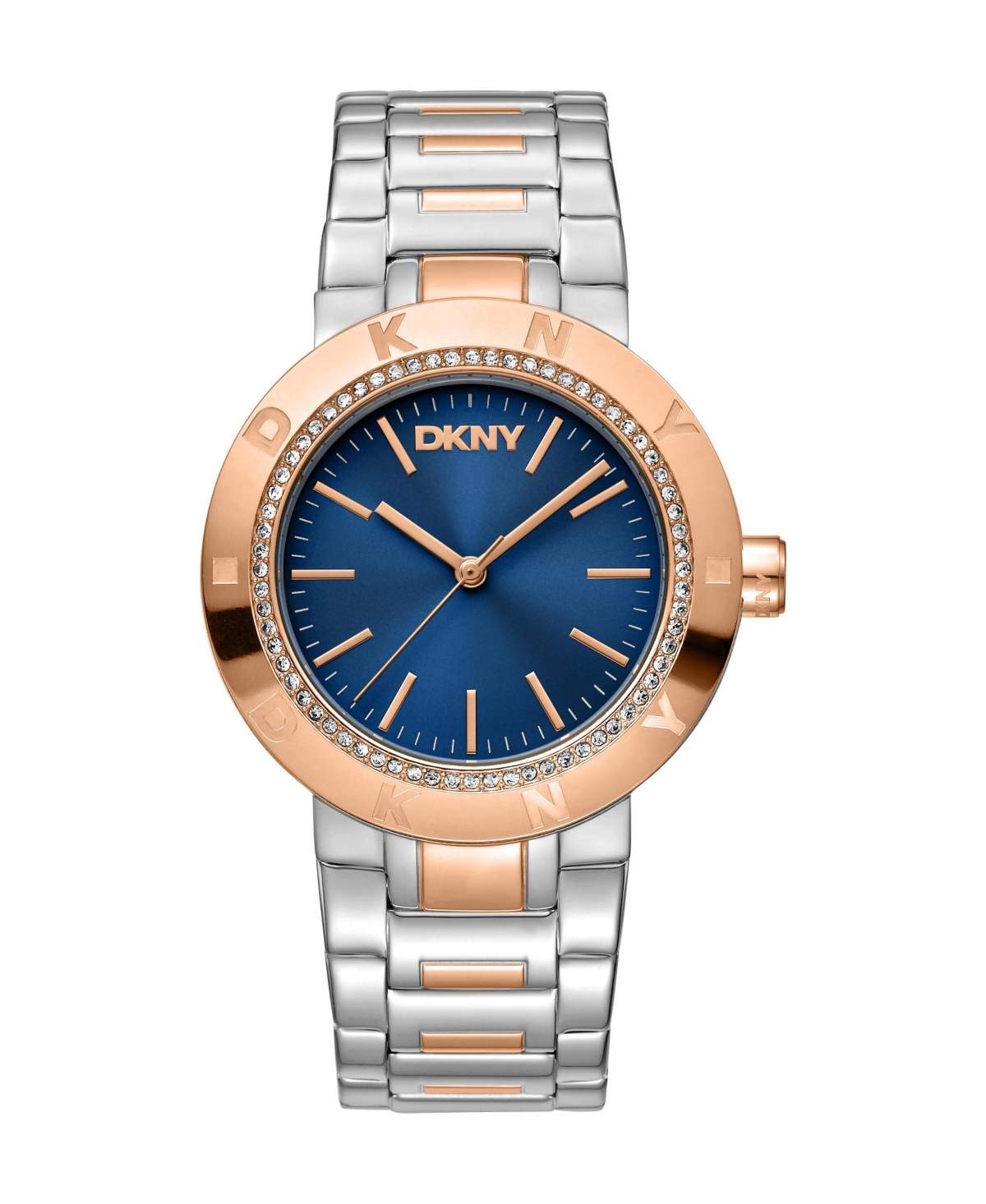 Dkny Women's Quartz Evening Two Tone Stainless Steel Bracelet Watch, 36mm