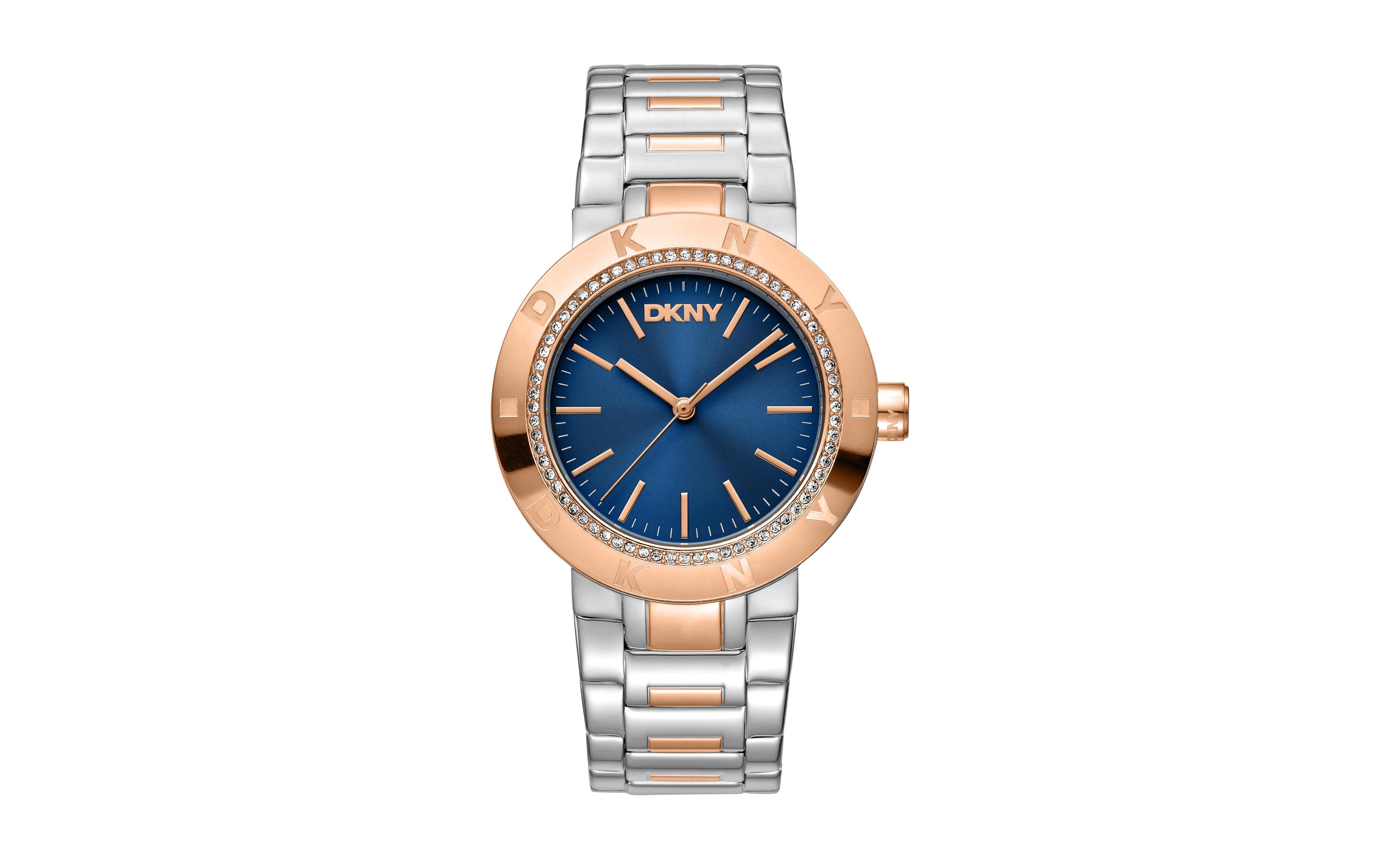 Dkny Women's Quartz Evening Two Tone Stainless Steel Bracelet Watch, 36mm