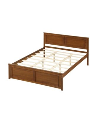 Queen Size Solid Wood Bed Frame with Headboard