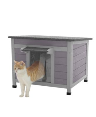 Wooden Cat House Small Indoor or Outdoor Cat Cage