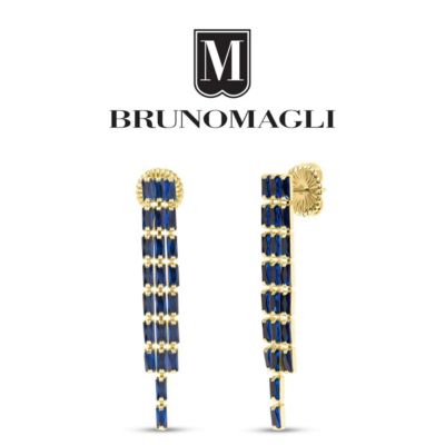 Gabriella Gold Earrings, Zaffiro