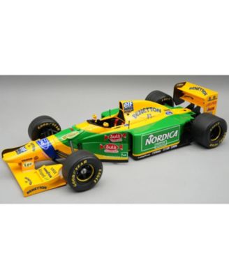 1/18 Scale Benetton B193B Michele Alboreto Barcelona Test Mythos Series Model Car with Display Case