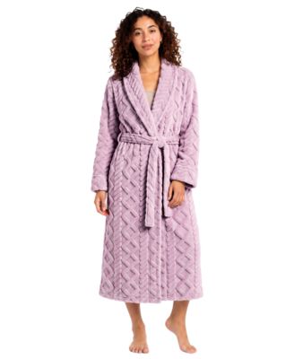 Women's Shawl Sherpa Cable Robe