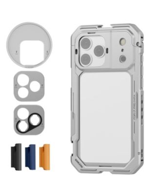 Quick-Release 67mm Filter Ring Phone Cage Video Rig for iPhone 17 Pro Max