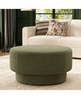 33" Round Double-Deck Ottoman Coffee Table