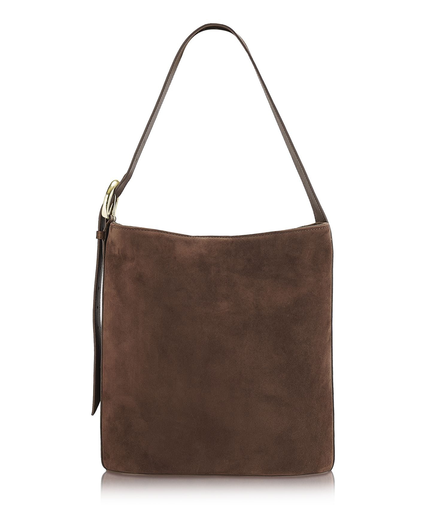 Женская сумка GiGi New York Avery Medium Suede Hobo Shoulder Handbag, цвет: Коричневый — фото 1