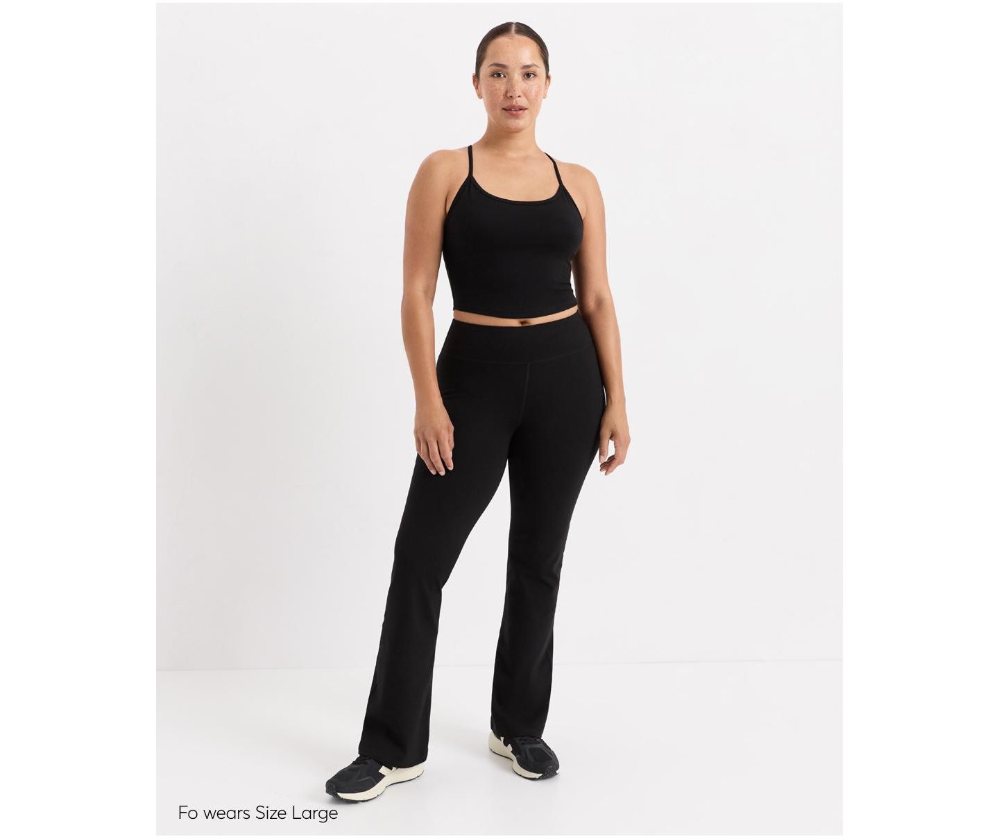 Женские леггинсы Pact On The Go-To Contour Compression Flare Bootcut, цвет: Чёрный — фото 5