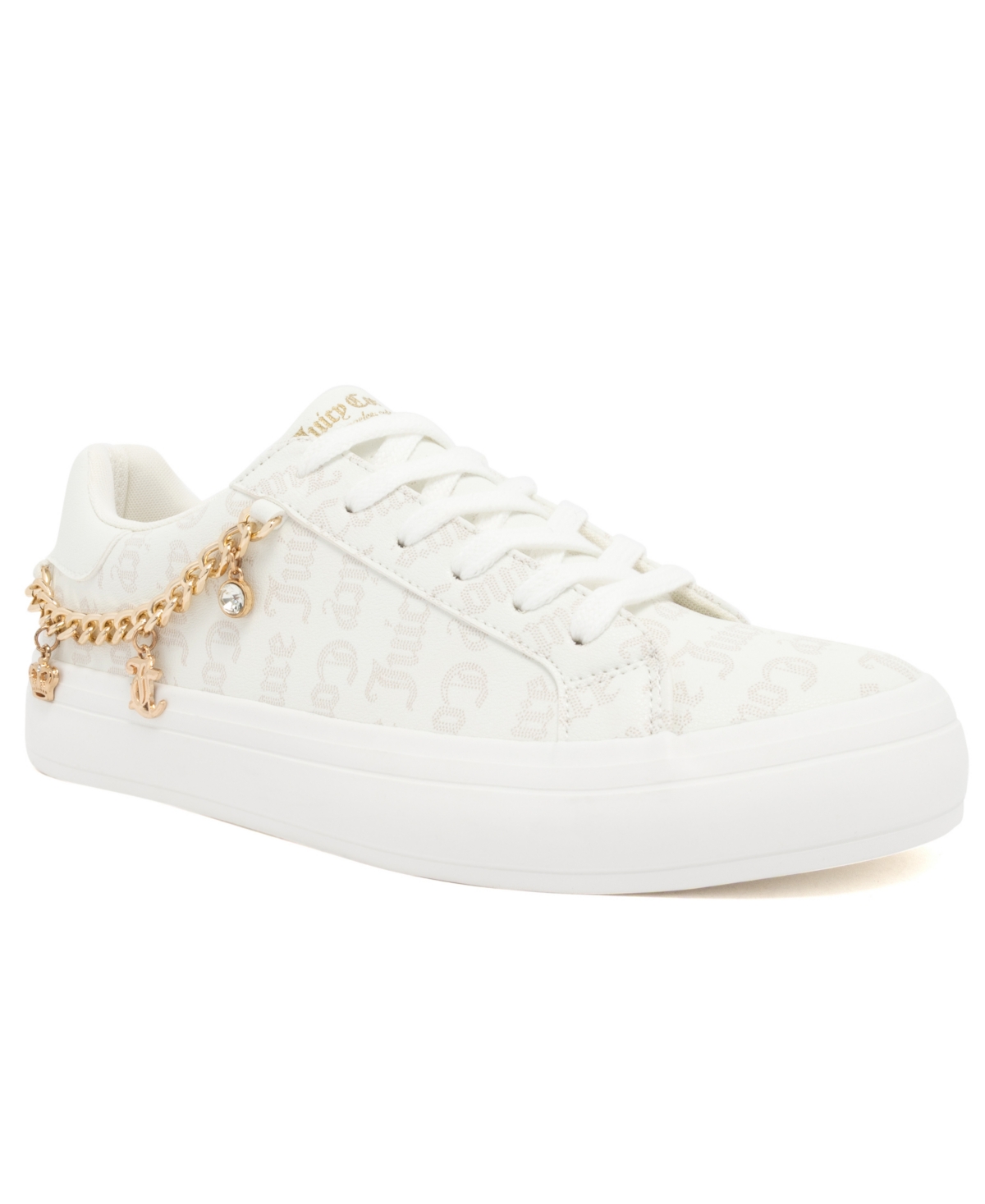 Juicy Couture Women's Almira Platform Round-Toe Faux Leather Sneakers - White