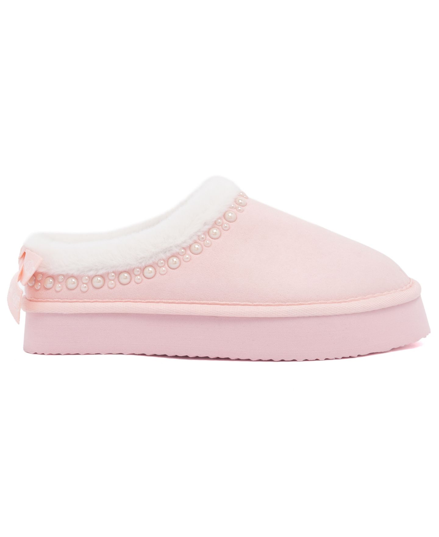 Женские сабо Juicy Couture Obvi Pearl-Trim Embellished Mule, цвет: Пудровый — фото 2